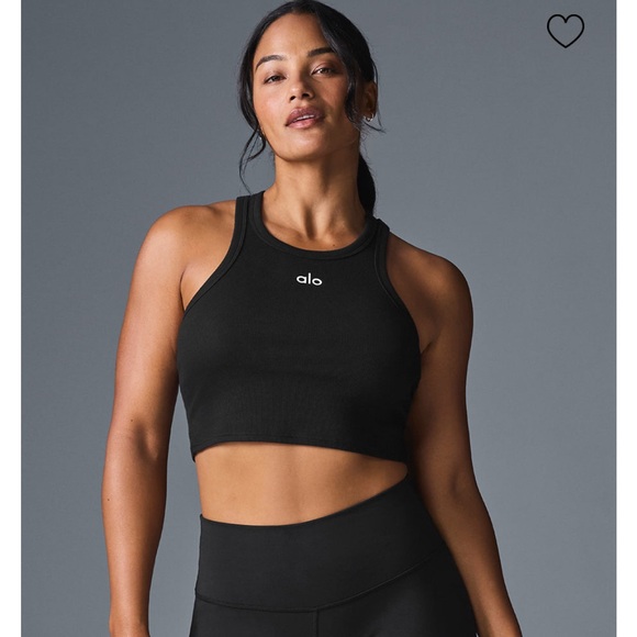 ALO Yoga Black Aspire Tank - Picture 2 of 6